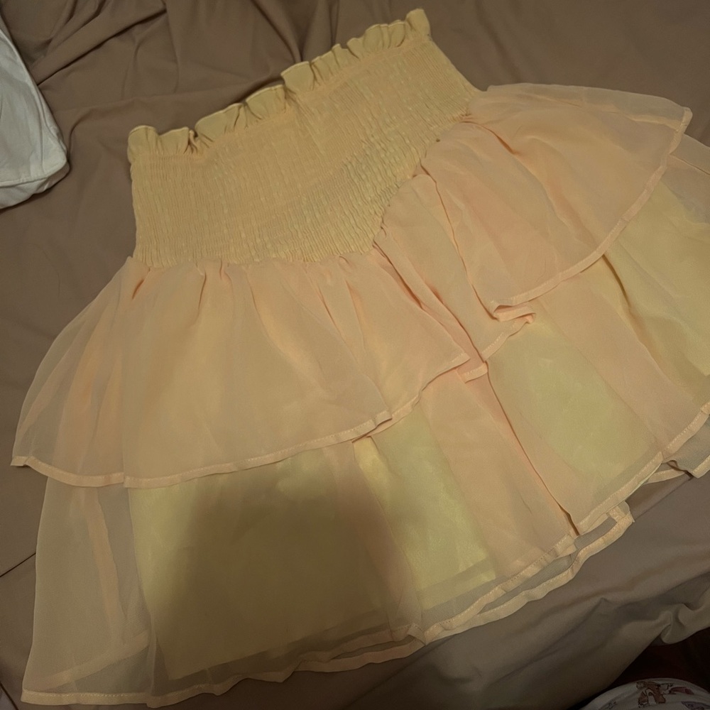 Yellow Frilly Skirt